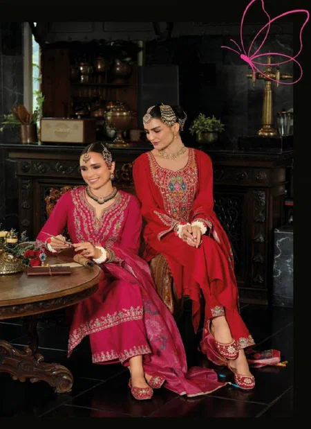 Sindoor By Lily And Lali Viscose Fancy Hand Work Party Wear Dresses Wholesale Distributors In India